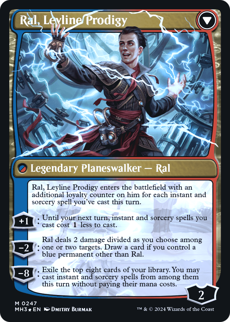 Ral, Monsoon Mage // Ral, Leyline Prodigy (PRE-247S) - Modern Horizons 3 Promos Foil