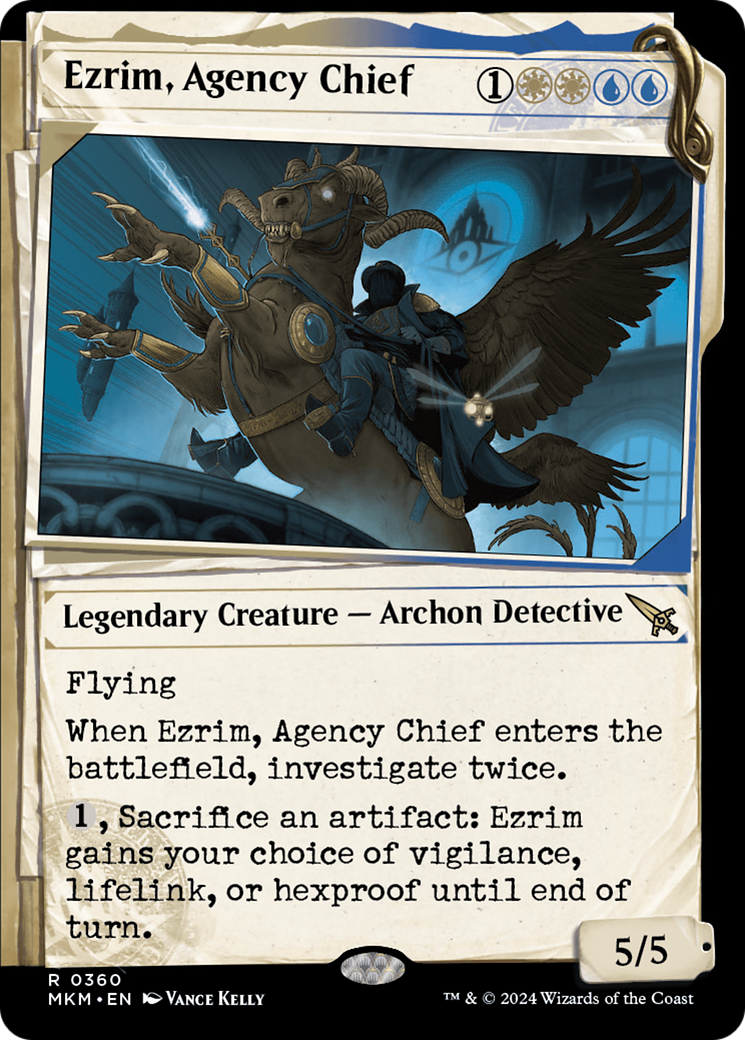 Ezrim, Agency Chief (Showcase) (MKM-360) - Murders at Karlov Manor: (Showcase) Foil