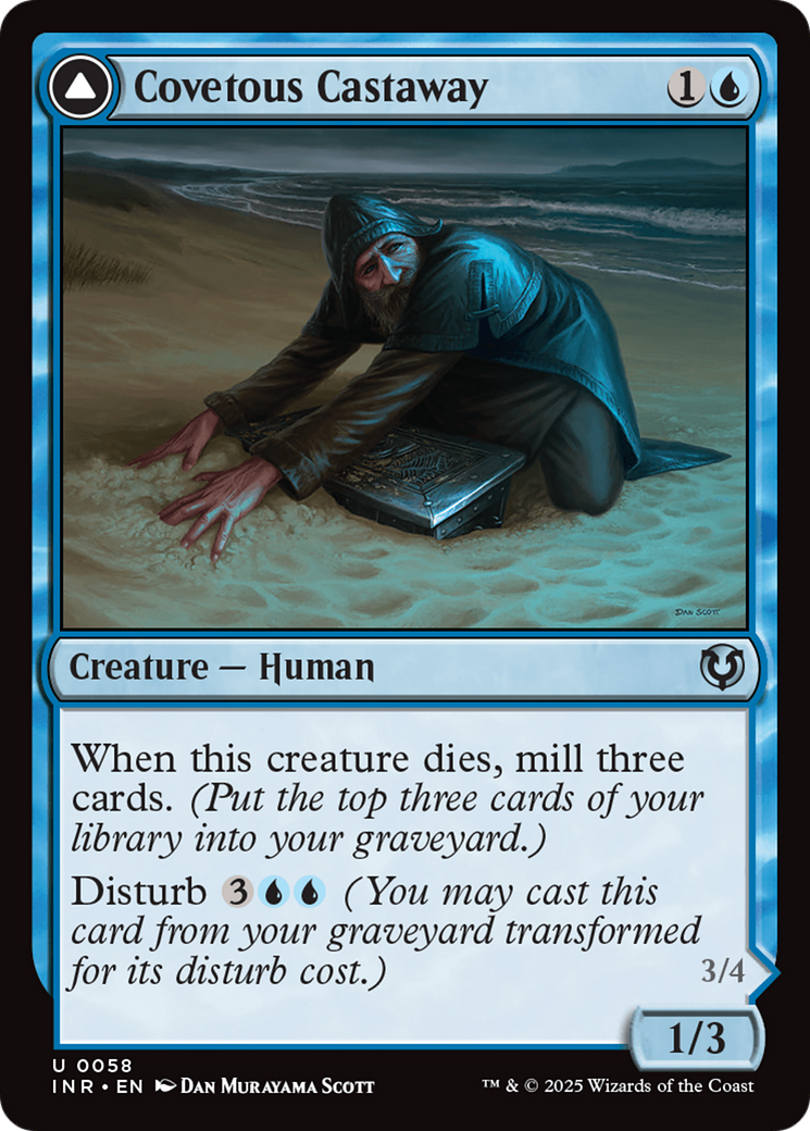 Covetous Castaway // Ghostly Castigator (INR-058) - Innistrad Remastered
