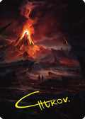 Valley of Gorgoroth Art Card (Gold-Stamped Signature) (ASLTR-080) - Art Series: Universes Beyond: The Lord of the Rings: Tales of Middle-earth