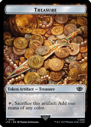 Treasure // Food (0011) Double-Sided Token (LTR-12 // 11) - The Lord of the Rings: Tales of Middle-earth Foil