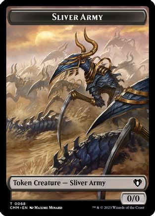 Sliver Army // Sliver Double-Sided Token (CMM-68 // 57) - Commander Masters