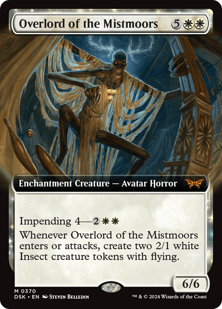 Overlord of the Mistmoors (DSK-370) - Duskmourn: House of Horror: (Extended Art, enchantment)