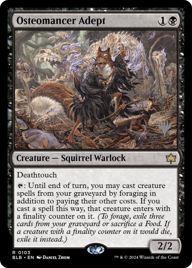 Osteomancer Adept (PPBLB-103P) - Bloomburrow Promos Foil
