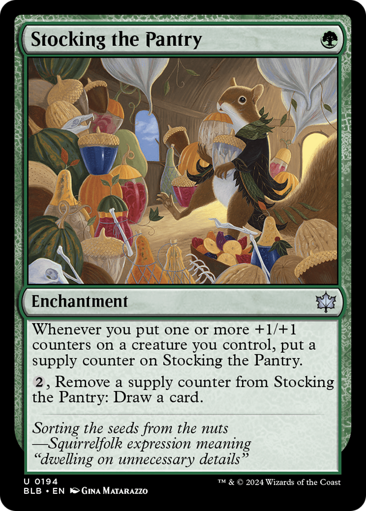 Stocking the Pantry (BLB-194) - Bloomburrow Foil