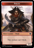 Pirate // Human Double-Sided Token (WOC-12 // 2) - Commander: Wilds of Eldraine