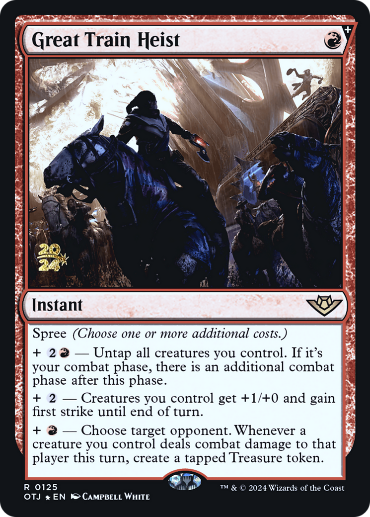 Great Train Heist (PRE-125) - Outlaws of Thunder Junction Promos Foil