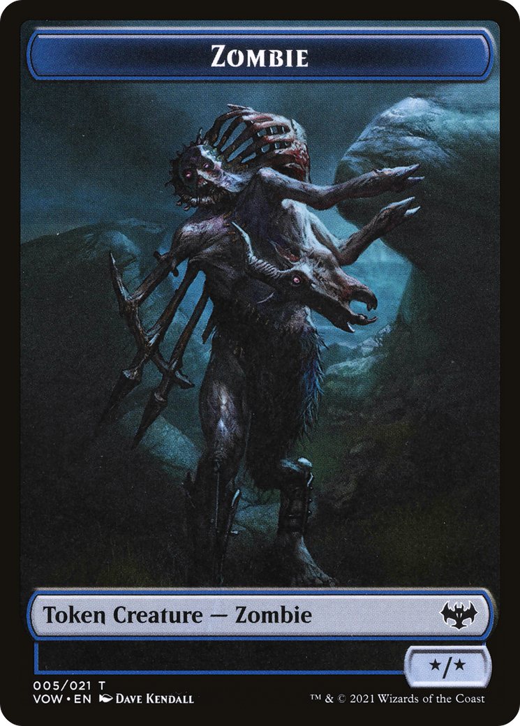 Zombie Token (005) (VOW-005) - Innistrad: Crimson Vow Tokens Foil