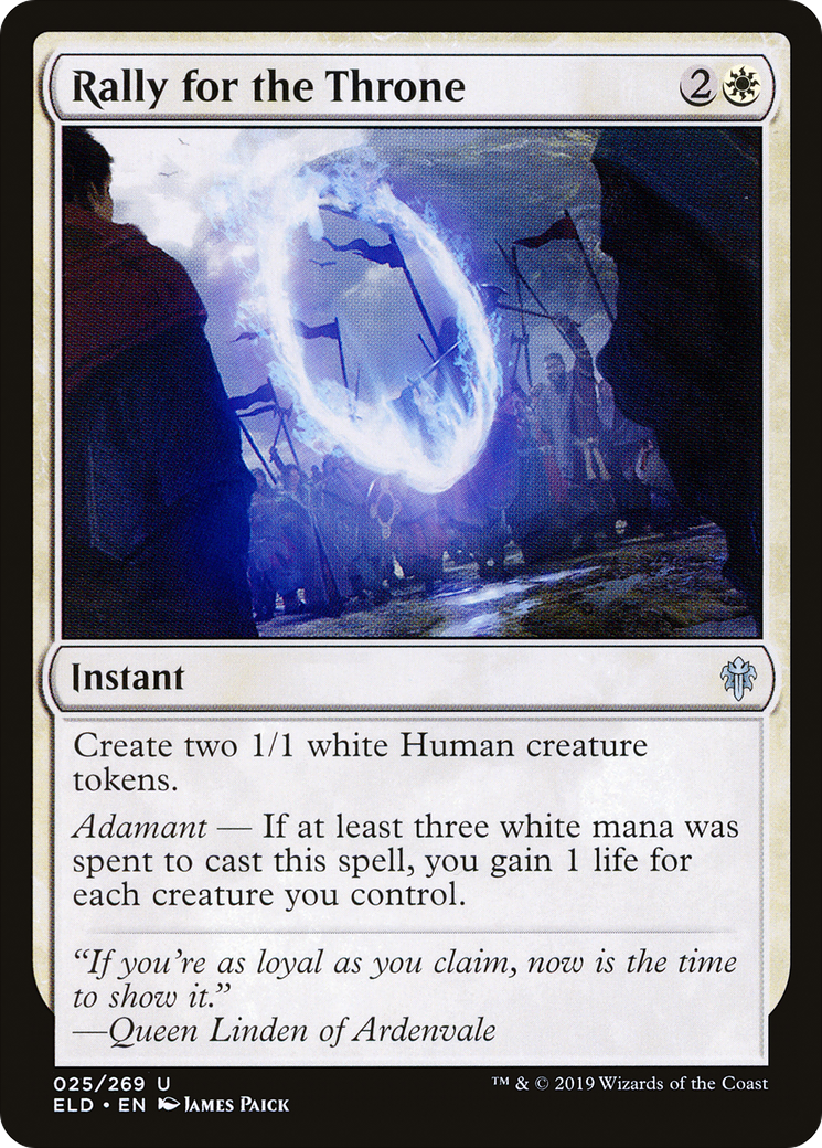 Rally for the Throne (ELD-025) - Throne of Eldraine Foil