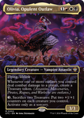 Olivia, Opulent Outlaw (Borderless) (OTC-002) - Outlaws of Thunder Junction Commander (Borderless) Foil