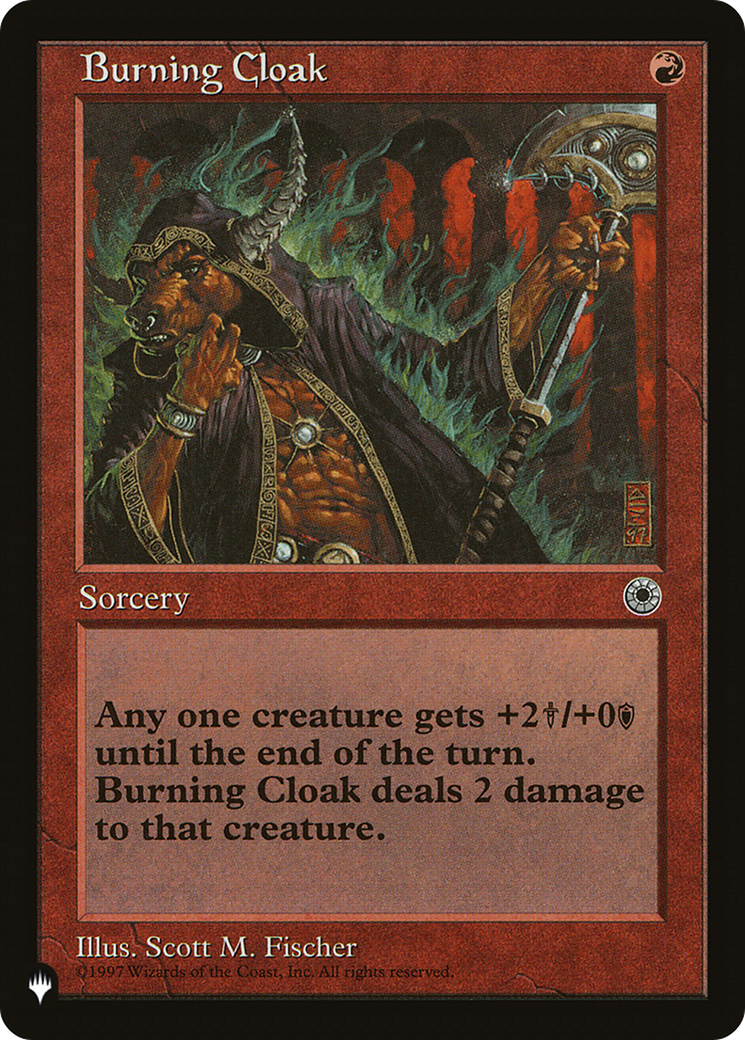 Burning Cloak (LIST-POR-120) - The List