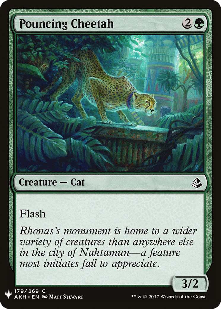 Pouncing Cheetah (LIST-179) - The List