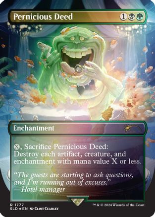 Pernicious Deed (Rainbow Foil) (SLD-1777) - Secret Lair Drop Series Foil