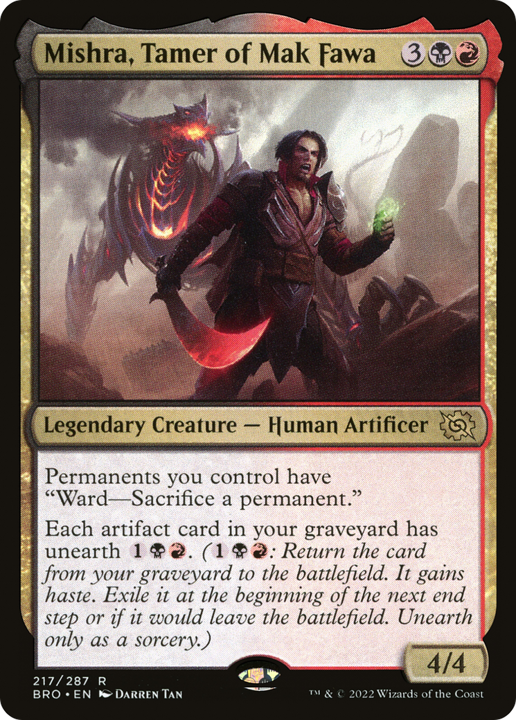 Mishra, Tamer of Mak Fawa (BRO-217) - The Brothers' War Foil