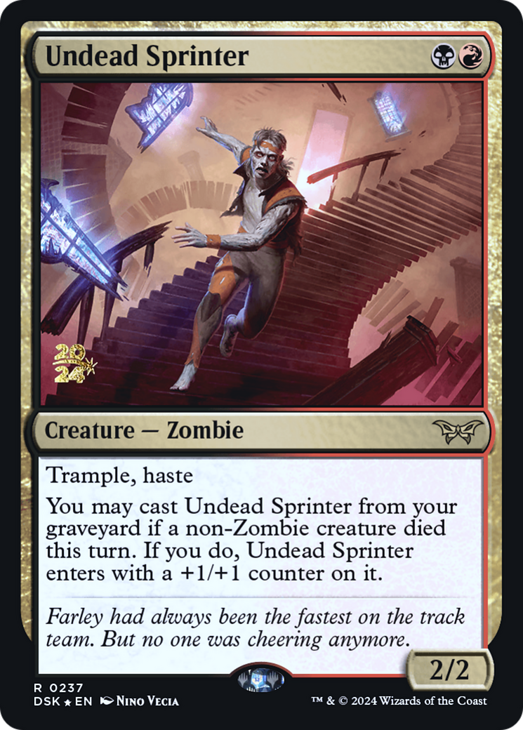 Undead Sprinter (PRE-237S) - Duskmourn: House of Horror Promos Foil
