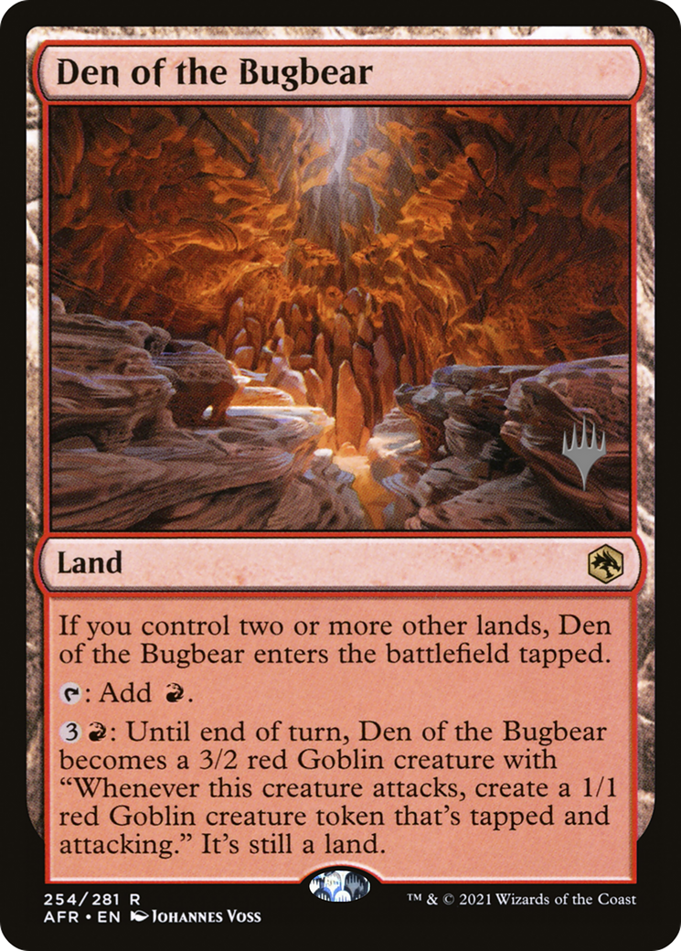 Den of the Bugbear (PPAFR-254P) - Adventures in the Forgotten Realms Promos Foil