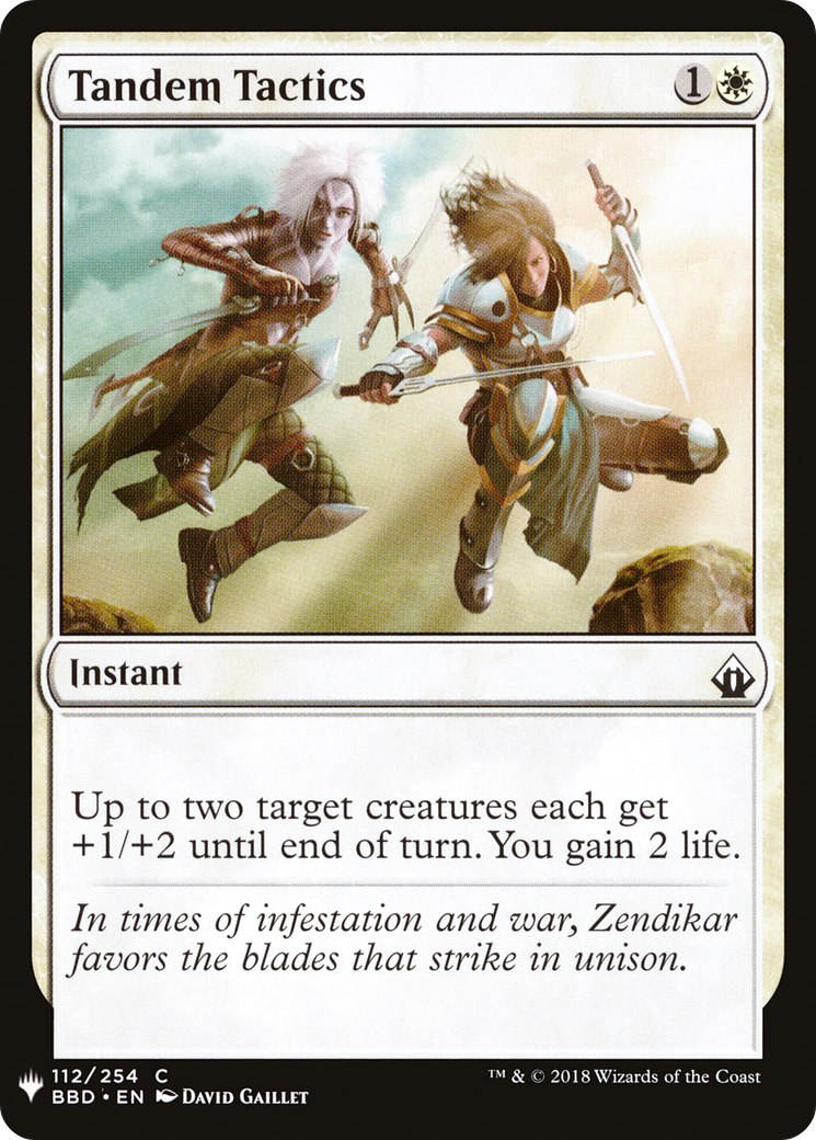 Tandem Tactics (LIST-112) - The List