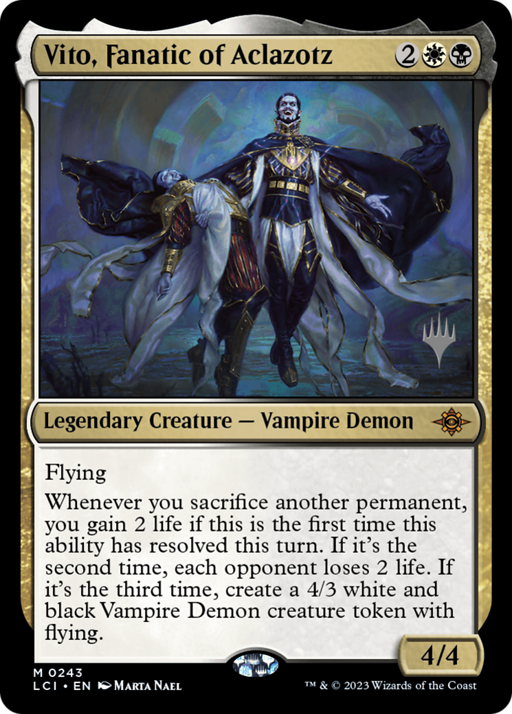 Vito, Fanatic of Aclazotz (PPLCI-243P) - The Lost Caverns of Ixalan Promos Foil