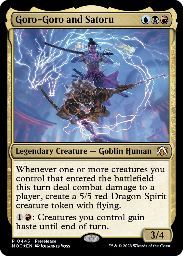 Goro-Goro and Satoru (PRE-445) - March of the Machine Commander