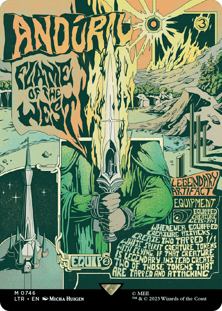 Anduril, Flame of the West (Borderless Poster) (LTR-746) - The Lord of the Rings: Tales of Middle-earth (Borderless) Foil