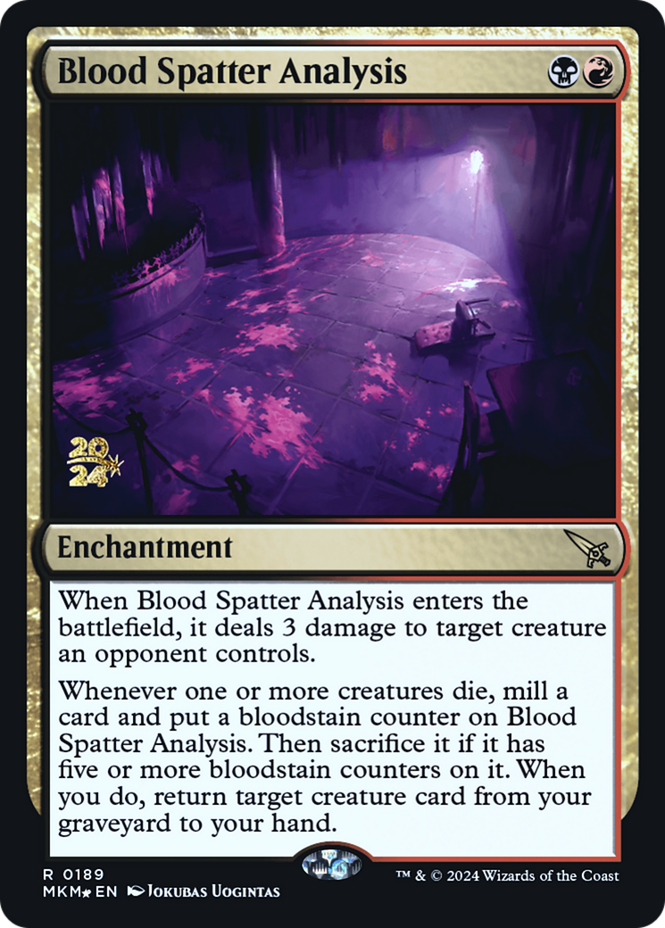 Blood Spatter Analysis (PRE-189S) - Murders at Karlov Manor Promos Foil
