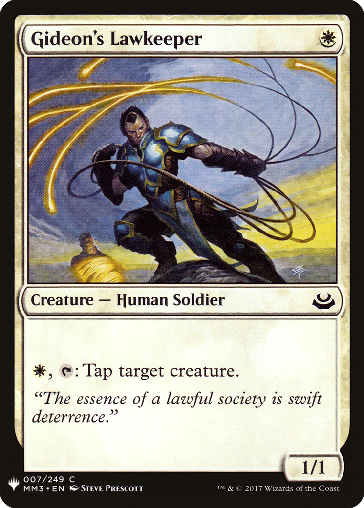 Gideon's Lawkeeper (LIST-007) - The List
