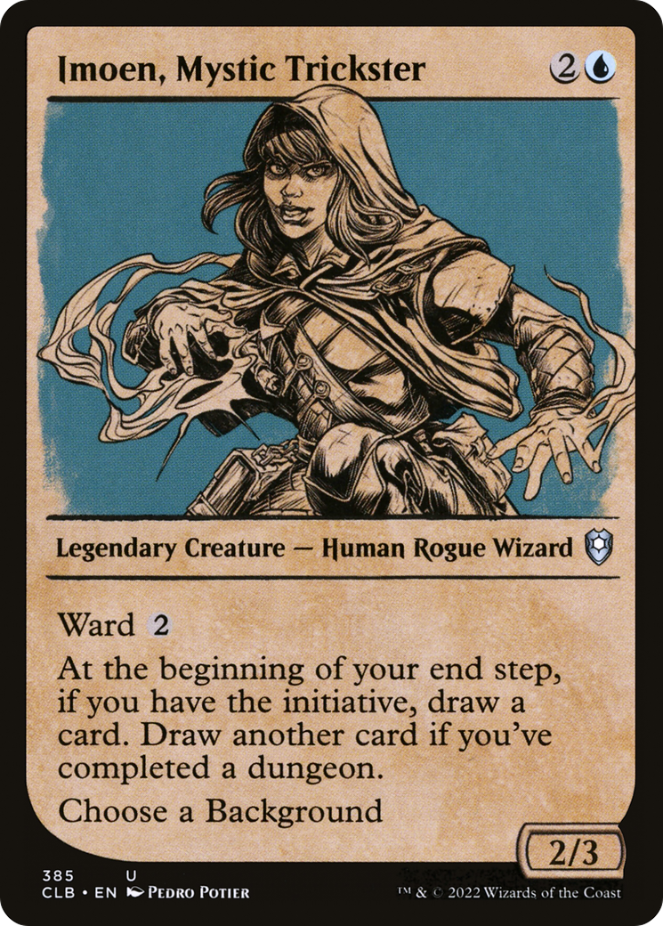 Imoen, Mystic Trickster (Showcase) (CLB-385) - Commander Legends: Battle for Baldur's Gate: (Showcase) Foil