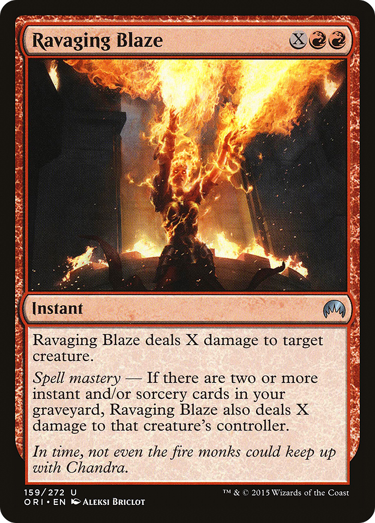 Ravaging Blaze (ORI-159) - Magic Origins Foil