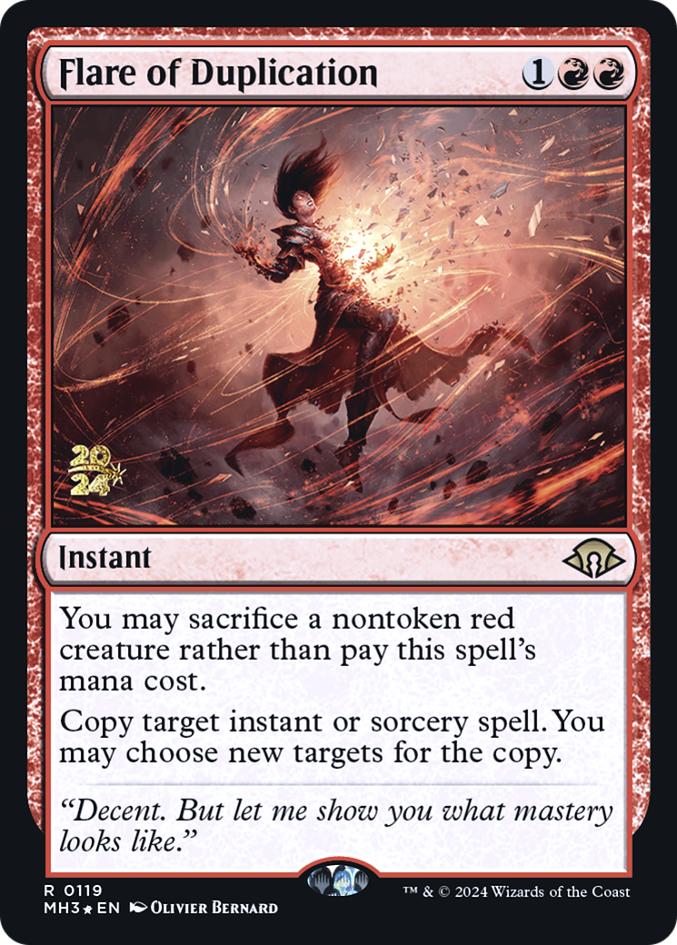 Flare of Duplication (PRE-119S) - Modern Horizons 3 Promos Foil