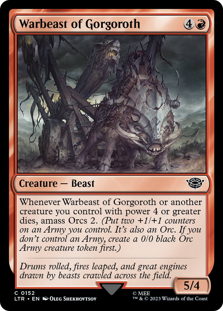 Warbeast of Gorgoroth (LTR-152) - The Lord of the Rings: Tales of Middle-earth Foil