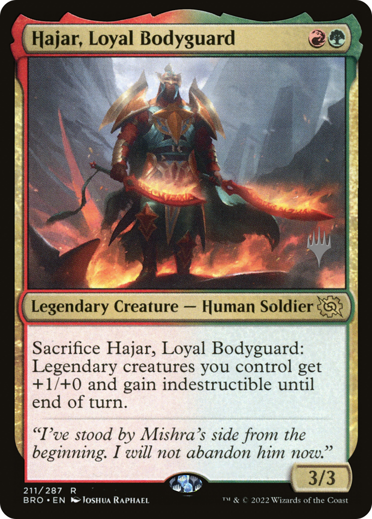 Hajar, Loyal Bodyguard (PPBRO-211P) - The Brothers' War Promos
