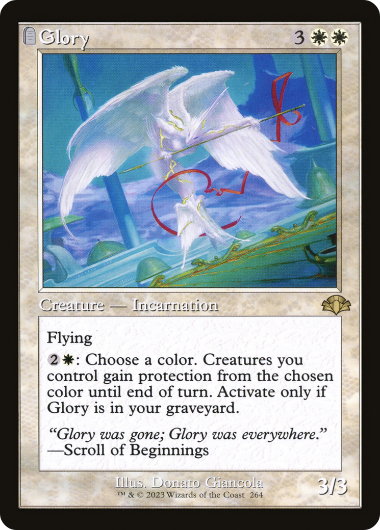 Glory (Retro Frame) (DMR-264) - Dominaria Remastered: (tombstone) Foil
