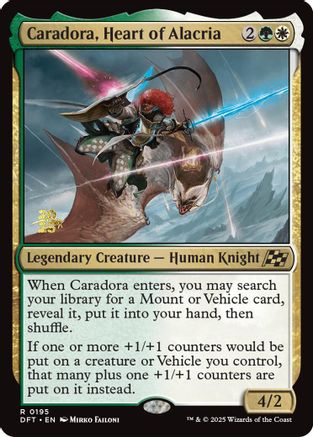 Caradora, Heart of Alacria (PRE-195) - Prerelease Cards Foil