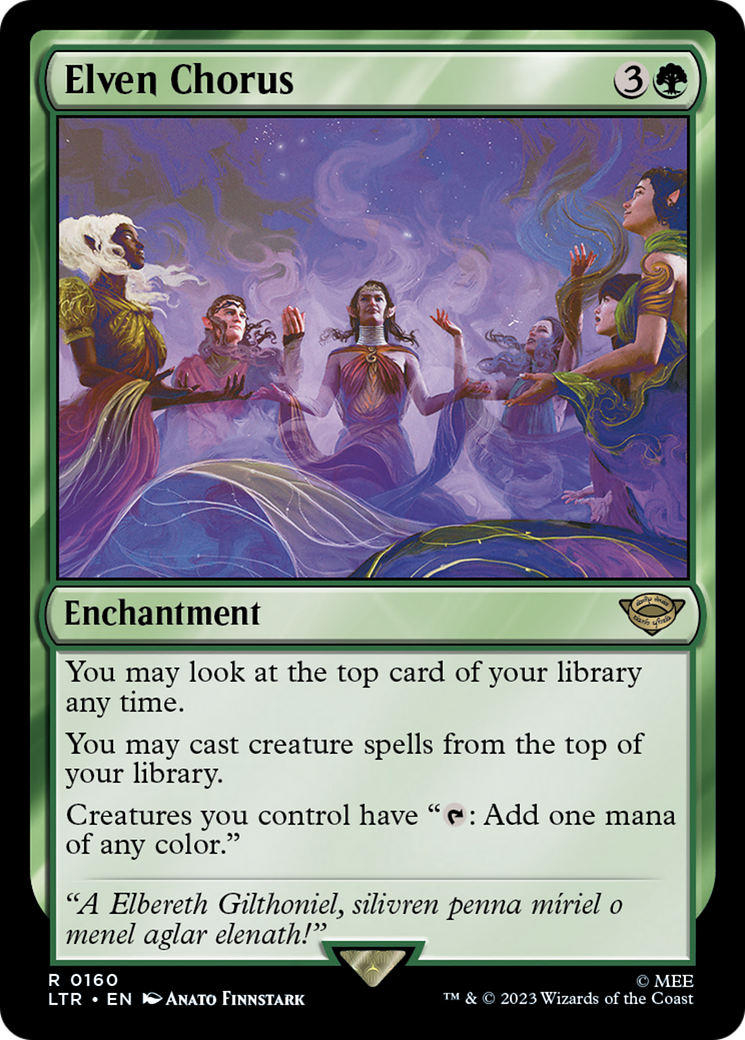 Elven Chorus (LTR-160) - The Lord of the Rings: Tales of Middle-earth Foil