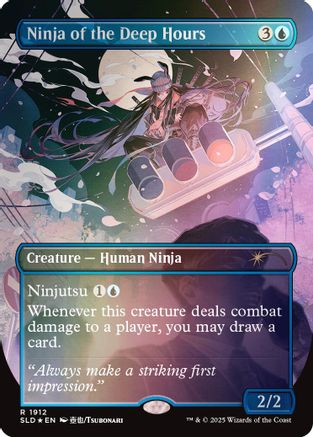 Ninja of the Deep Hours (Rainbow Foil) (SLD-1912) - Secret Lair Drop Series Foil