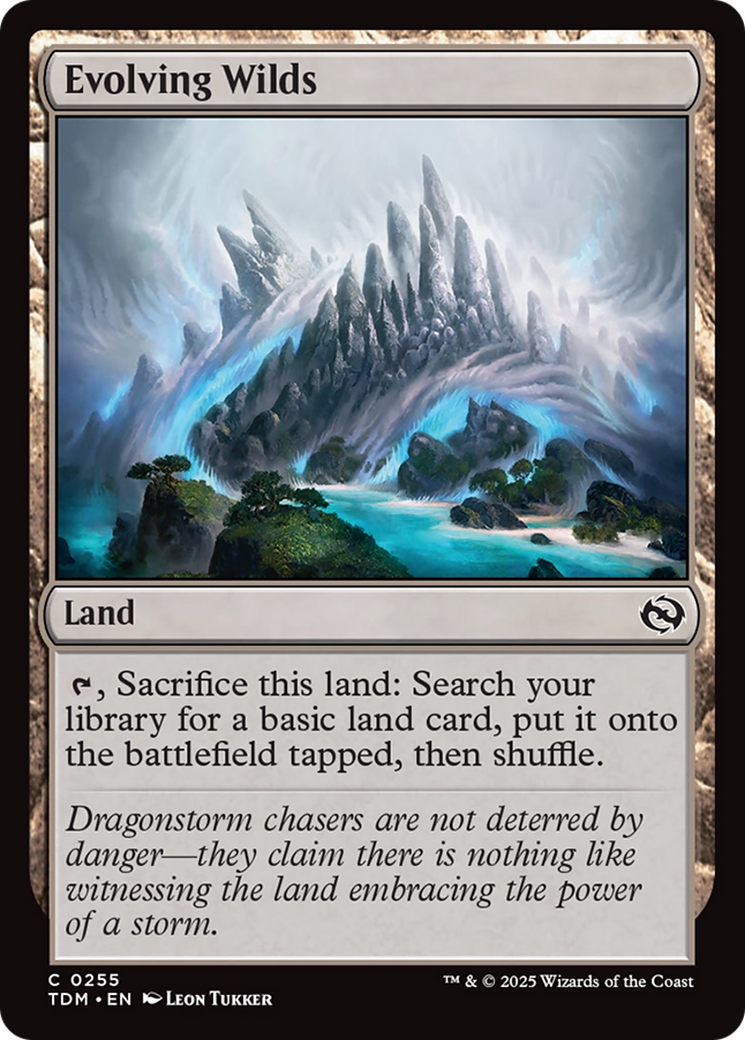 Evolving Wilds (TDM-255) - Tarkir: Dragonstorm Foil