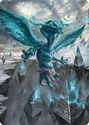 Ugin, Eye of the Storms Art Card (47/54) (AATDM-047) - Art Series: Tarkir: Dragonstorm