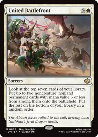 United Battlefront (PPTDM-032) - Promo Pack: Tarkir: Dragonstorm Foil