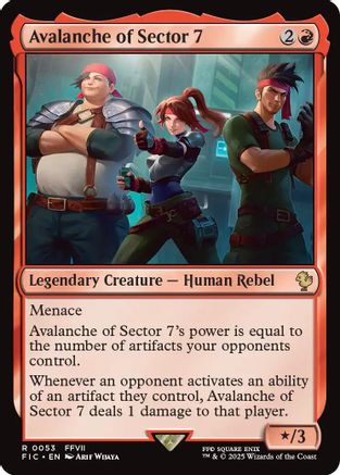 Avalanche of Sector 7 (FIC-053) - Commander: FINAL FANTASY