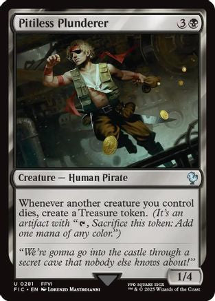 Pitiless Plunderer (Surge Foil) (FIC-281) - Commander: FINAL FANTASY Foil