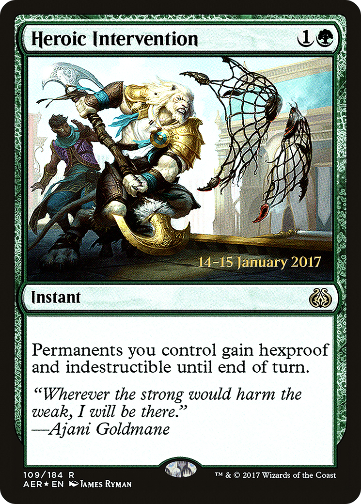 Heroic Intervention (AER) (PRE-109S) - Aether Revolt Promos Foil