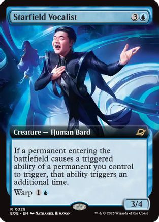 Starfield Vocalist (Extended Art) (EOE-328) - Edge of Eternities Foil