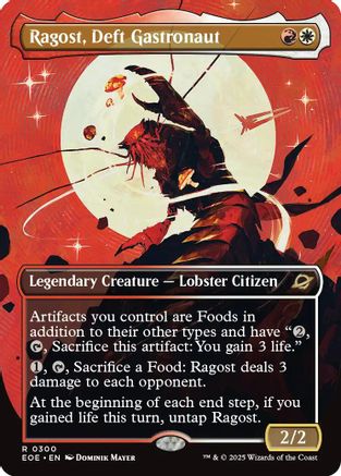 Ragost, Deft Gastronaut (Borderless) (EOE-300) - Edge of Eternities Foil