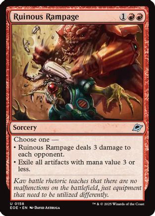 Ruinous Rampage (EOE-158) - Edge of Eternities Foil