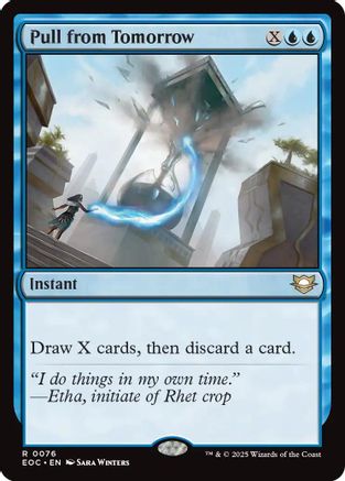 Pull from Tomorrow (EOC-076) - Commander: Edge of Eternities