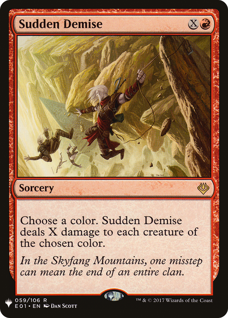 Sudden Demise (LIST-059/106) - The List