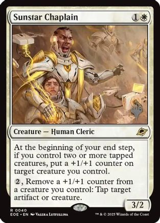Sunstar Chaplain (PPEOE-040) - Promo Pack: Edge of Eternities