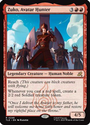 Zuko, Avatar Hunter (TLE-246) - Avatar: The Last Airbender: Eternal-Legal Foil