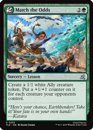 Match the Odds (TLE-253) - Avatar: The Last Airbender: Eternal-Legal Foil
