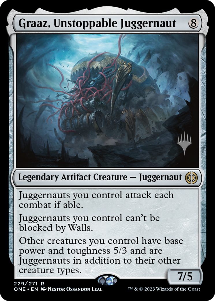 Graaz, Unstoppable Juggernaut (PPONE-229P) - Phyrexia: All Will Be One Promos